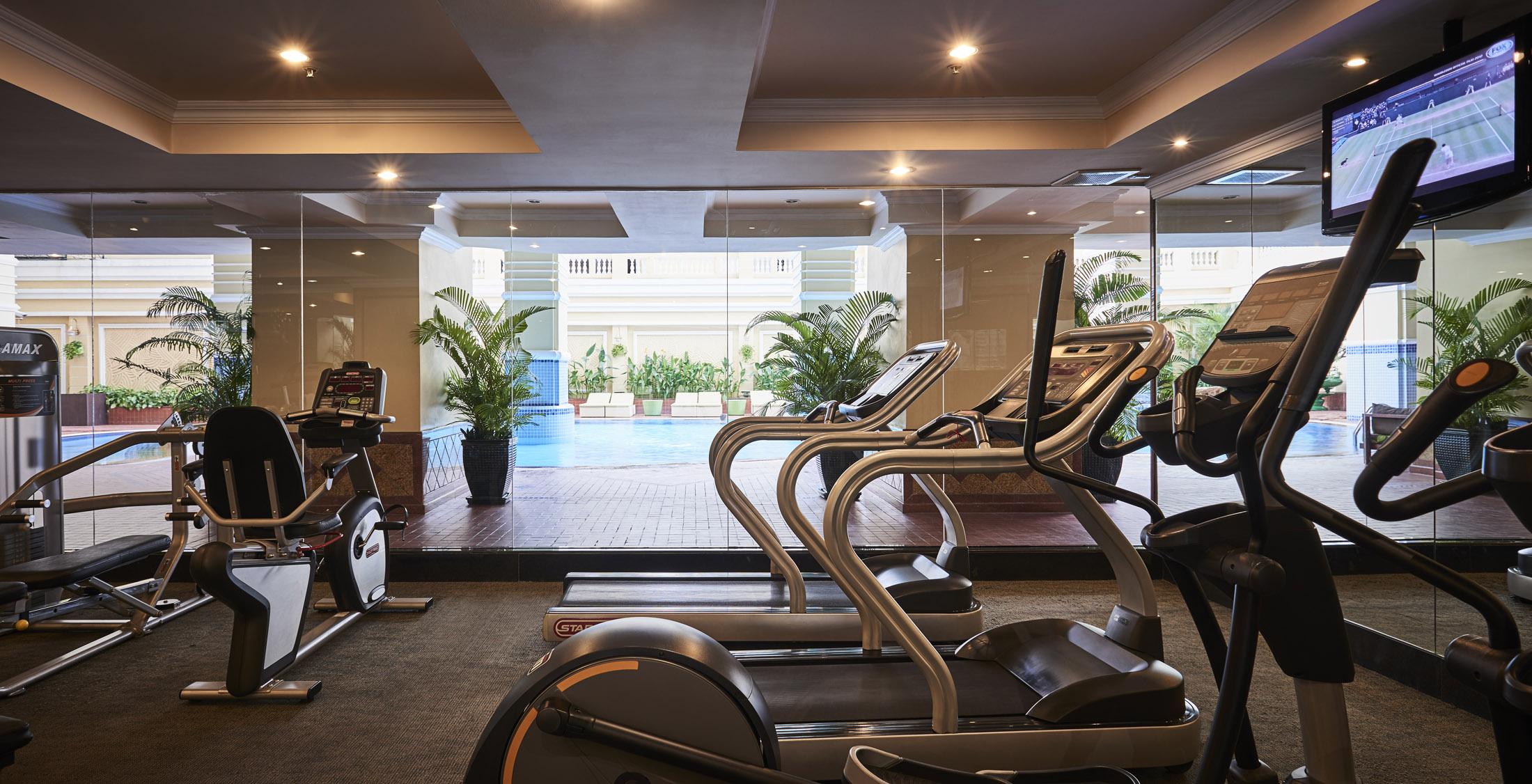 舍伍德公寓式酒店 胡志明市 外观 照片 The gym at the hotel