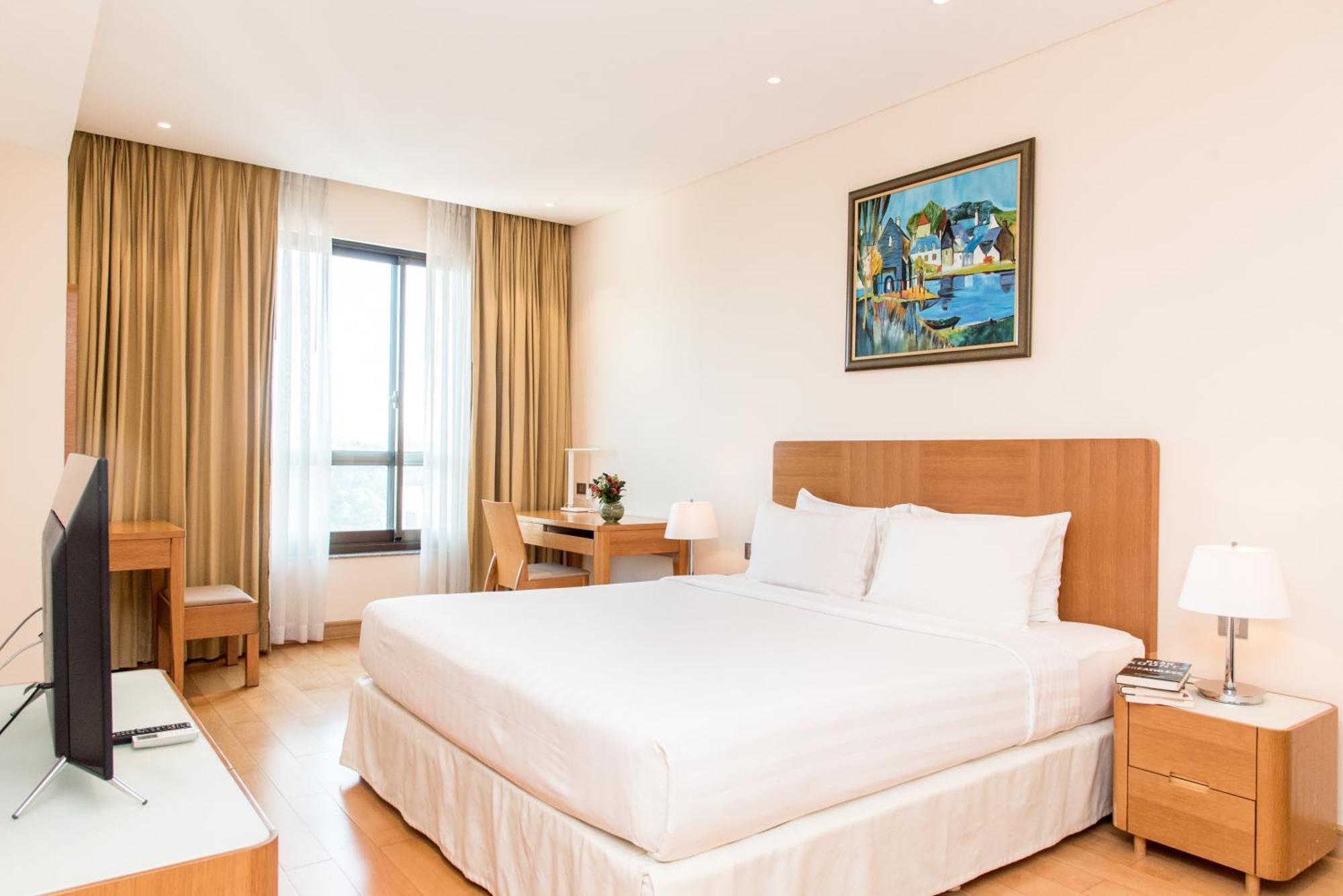 舍伍德公寓式酒店 胡志明市 外观 照片 A bedroom at the hotel
