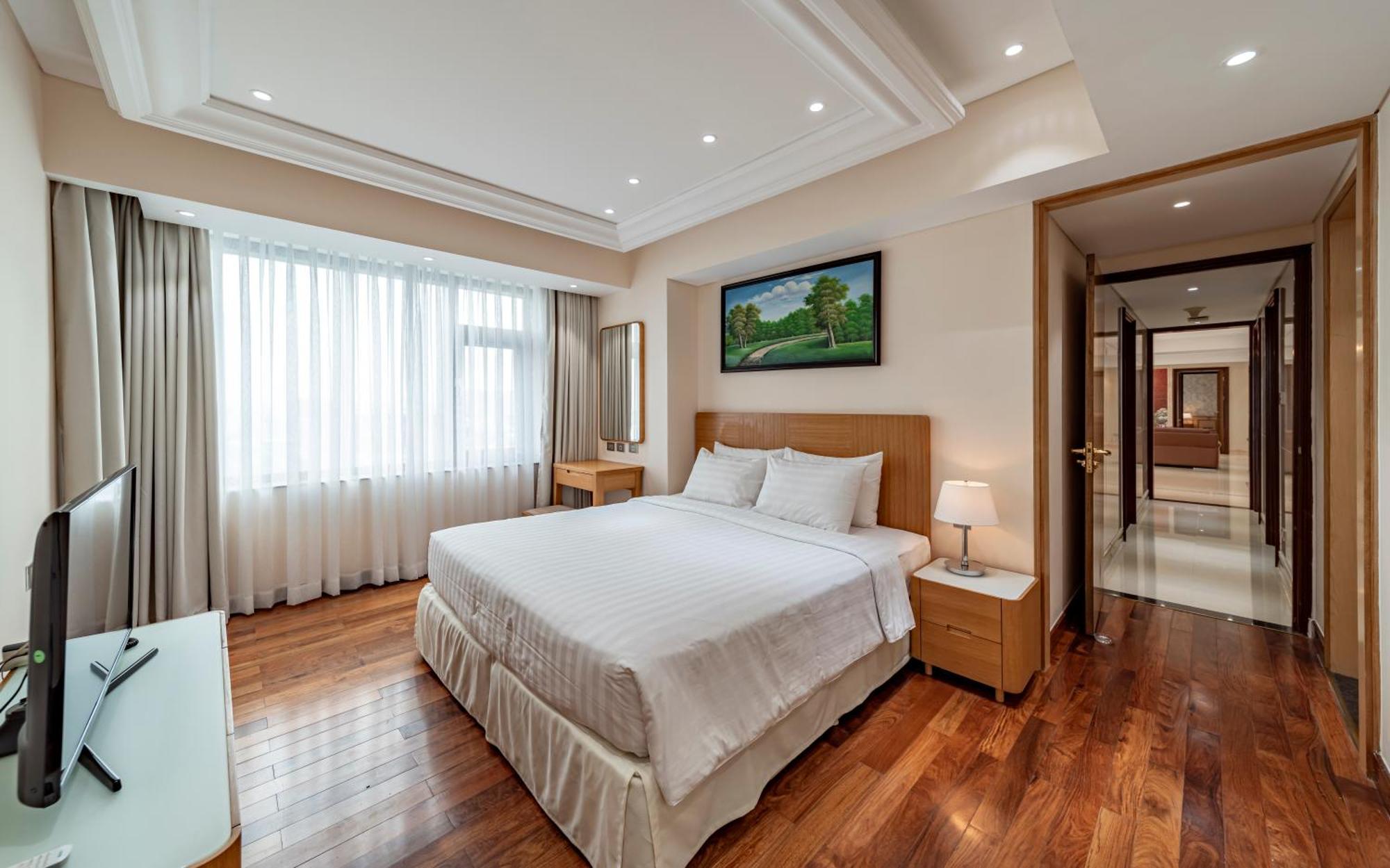 舍伍德公寓式酒店 胡志明市 外观 照片 A bedroom at the hotel